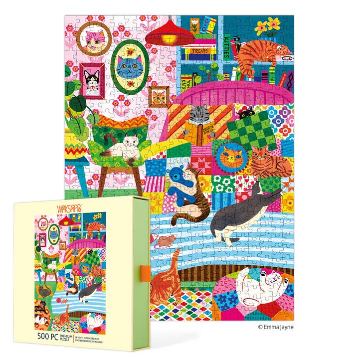 Cat Nap Stories 500 Piece Puzzle for wholesale by WerkShoppe
