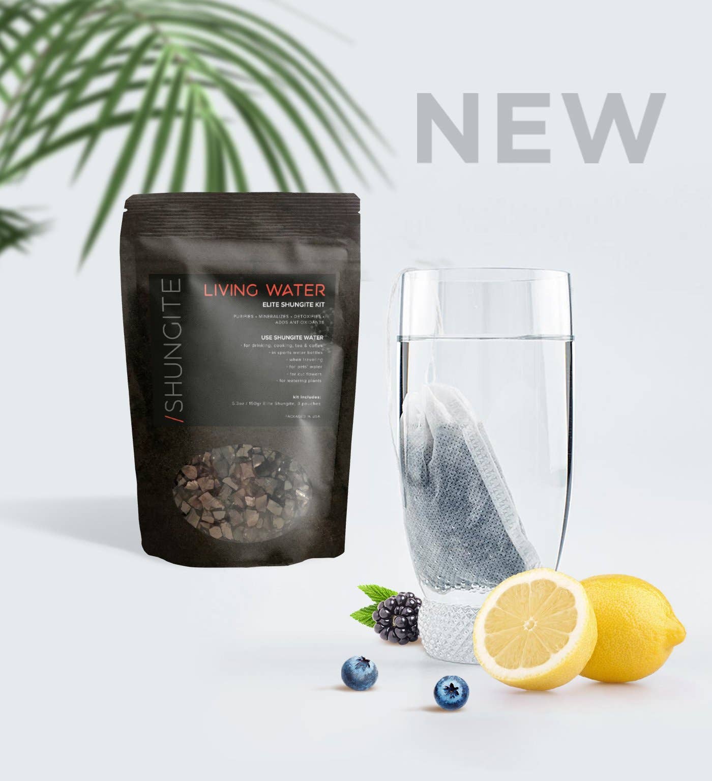 Modern ŌM - Vente Accessoire de méditation - Kit d'eau vivante avec Shungite Elite10