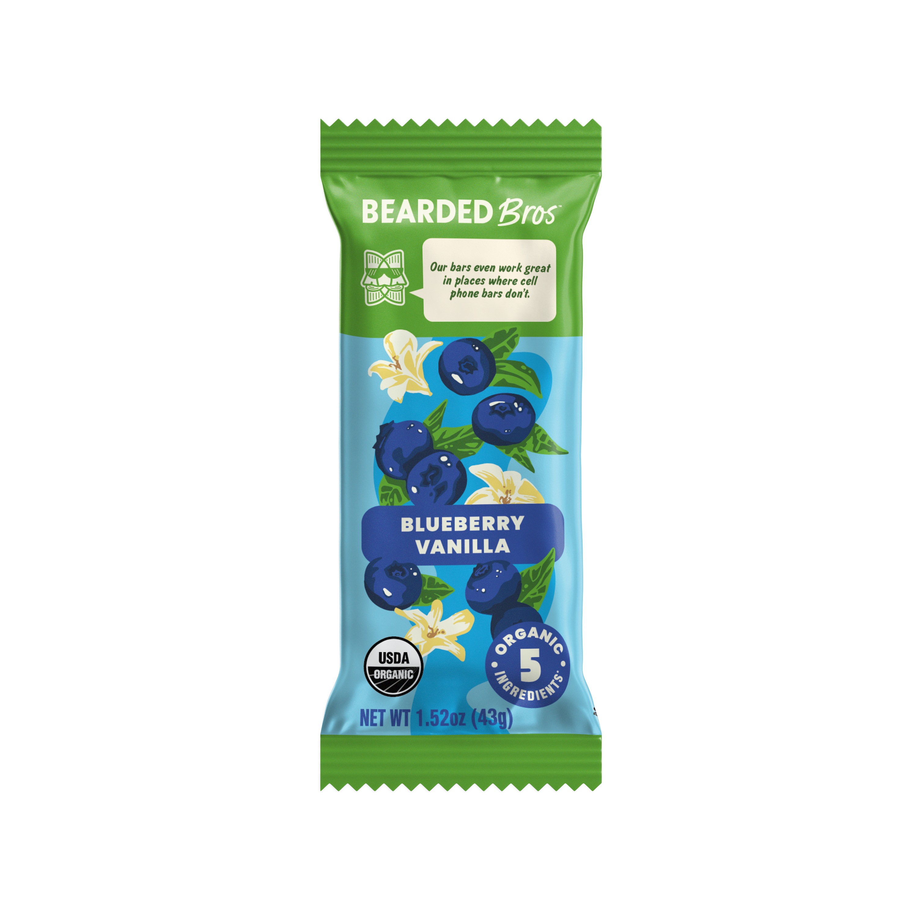 Bearded Brothers - Wholesale Snack Bar - Blueberry Vanilla (12 Bar Pack)1