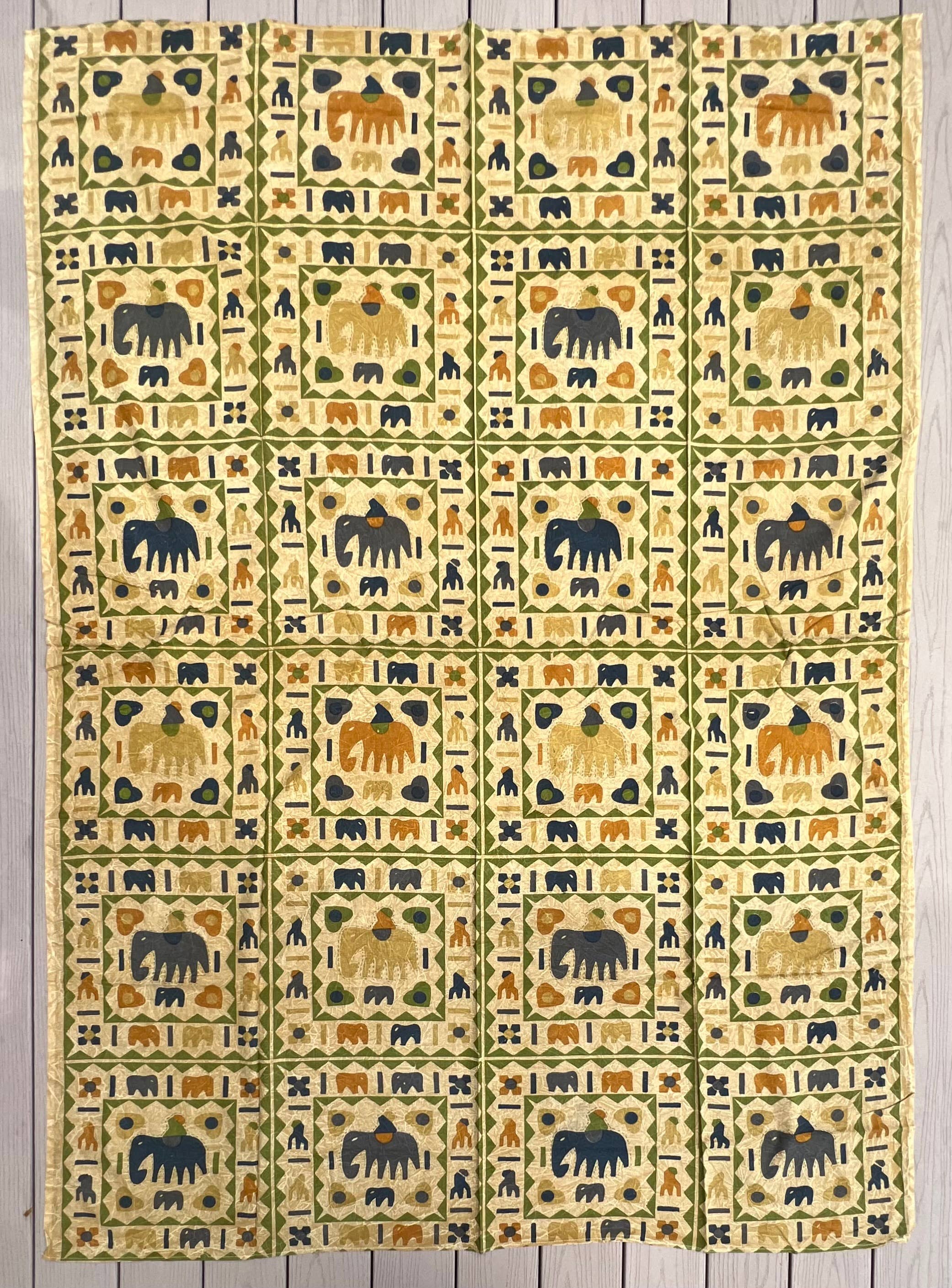 Lungta Imports - Wholesale Tapestry/Textile - Indian Tribal Elephants Tapestry Wall Decor Beach Throw11