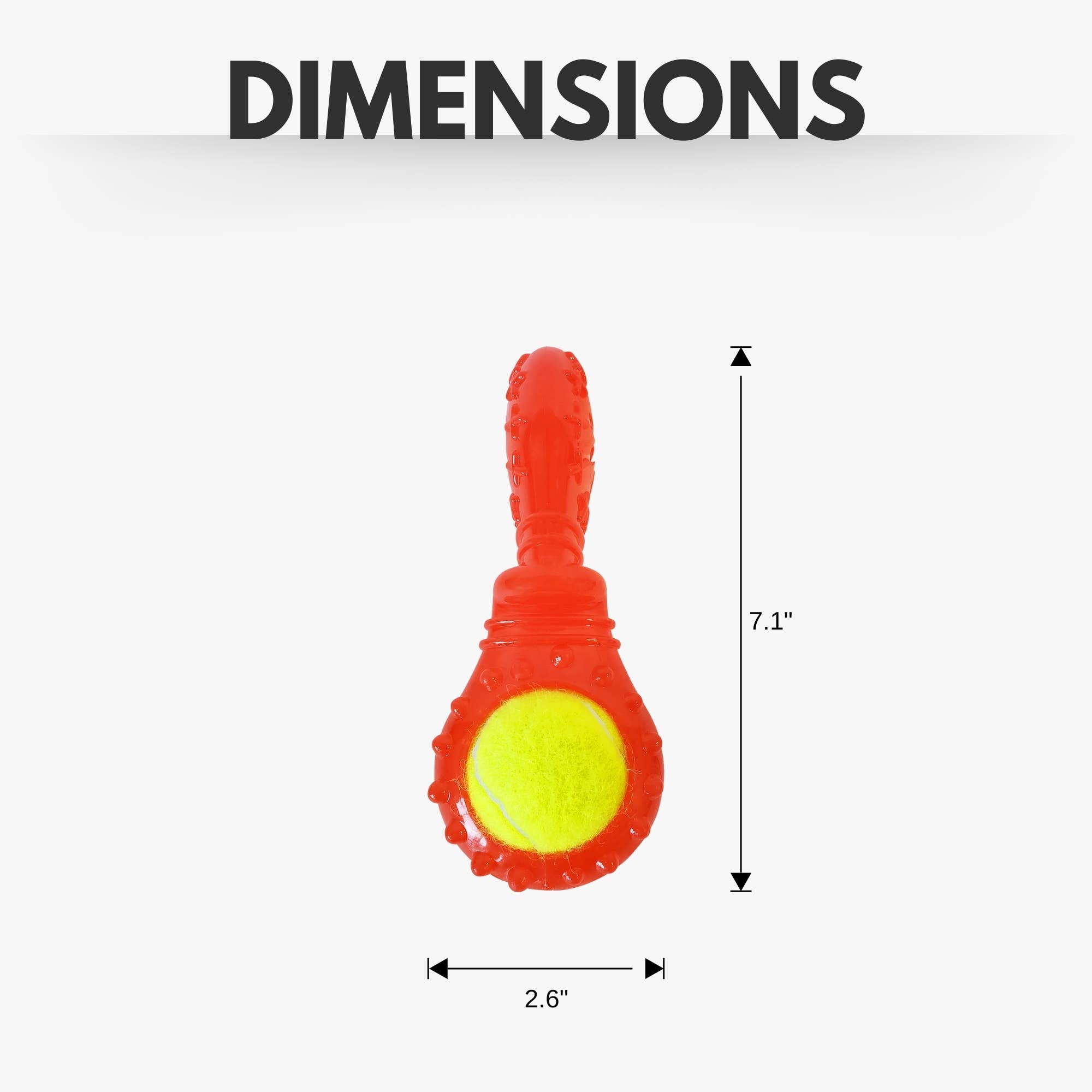 Jojo Modern Pets – Großhandel Haustier-Quietschspielzeug – Hund – Umweltfreundliches, quietschendes TPR-Tennisball-Hundespielzeug mit Leckerlifüllung3