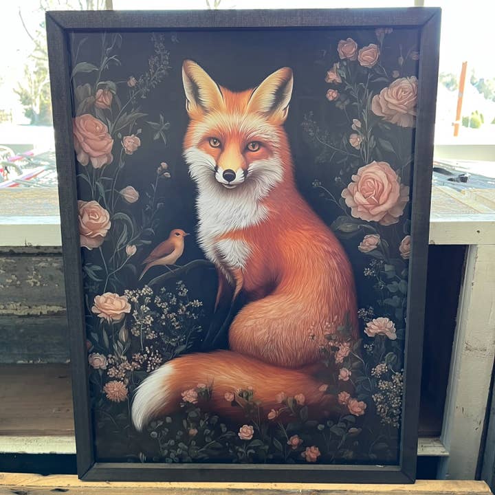HMK261 Vintage Blumenfuchs Box Frame für den Großhandel von JanMichaels Art & Home