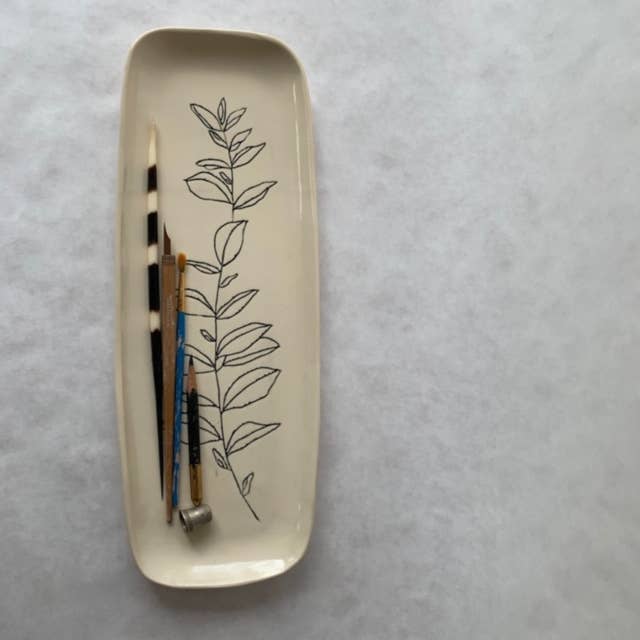 CSF Ceramics - Wholesale Platter - Long Platter : Bay Laurel1