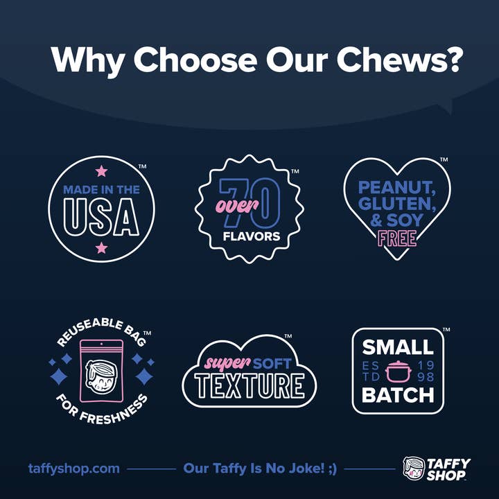 Taffy Shop - Wholesale Taffy - SUGAR-FREE Favoritesâ„¢ Taffy Bag