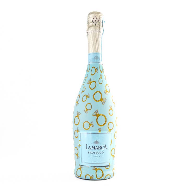 Beau Bottles Blue Engagement Ring - Prosecco Collection for wholesale by Beau Bottles