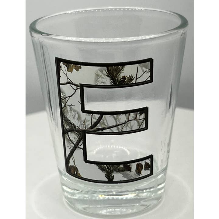 7 Star - Vendita all'ingrosso Bicchierino da liquore - Bicchierino mimetico con lettera «E» da 2 oz