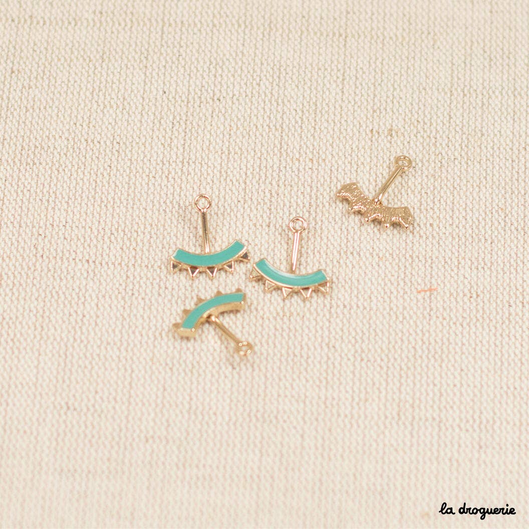 LA DROGUERIE – Großhandel Perlen – Kleines emailliertes Wappen 17 x 15 mm2