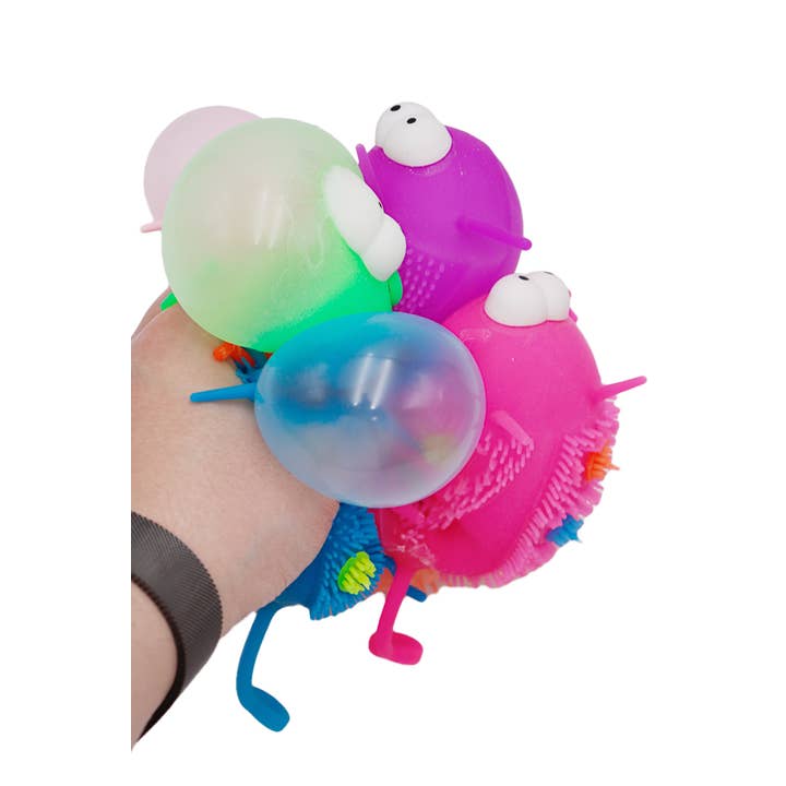 Cap Zone - Wholesale Squishy Toy - Kids & Baby - Goofy Ladybug Spiky Puffer LED Light-Up Squishy