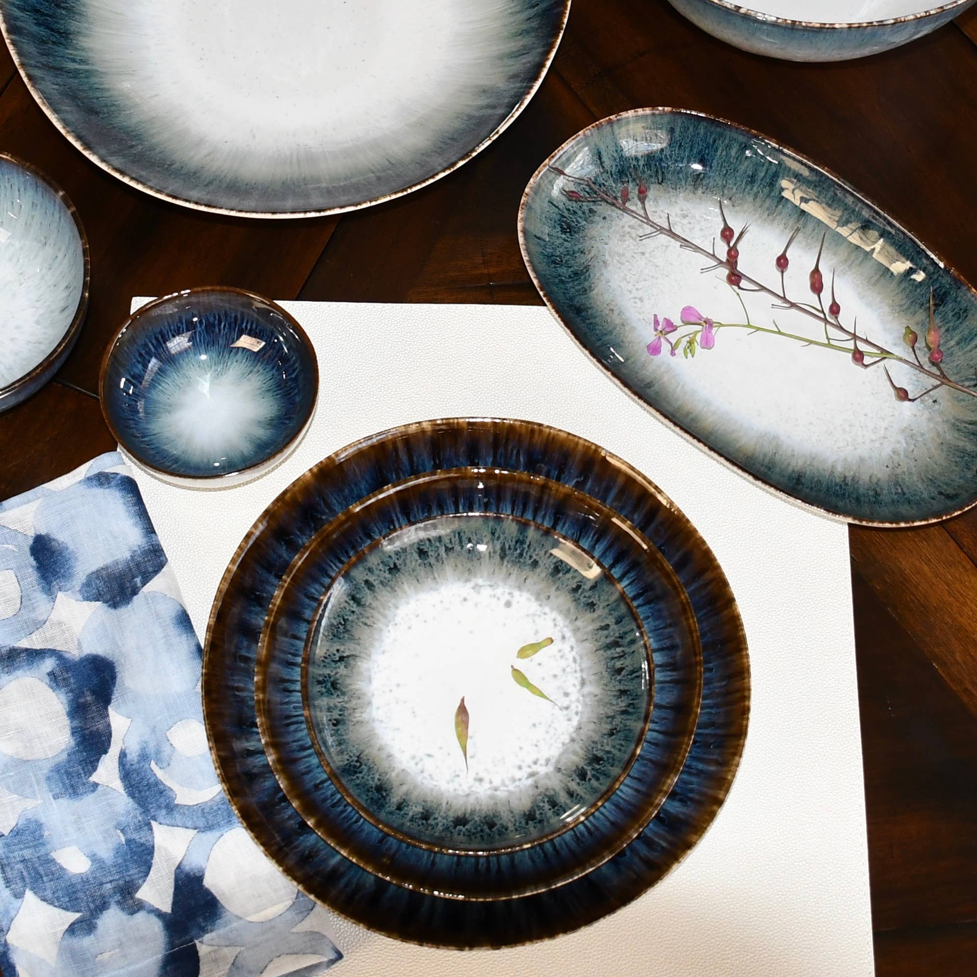 Carmel Ceramica - Vente Plateaux décoratifs - Cypress Grove Plateau ovale Moyen4