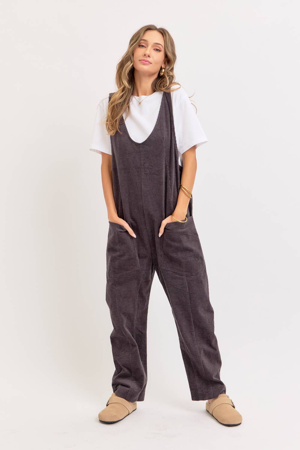 Sweet Lovely by Jen - Wholesale Overalls - Women's - PULL-ON-STYLE CORDUROY OVERALL JUMPSUIT49