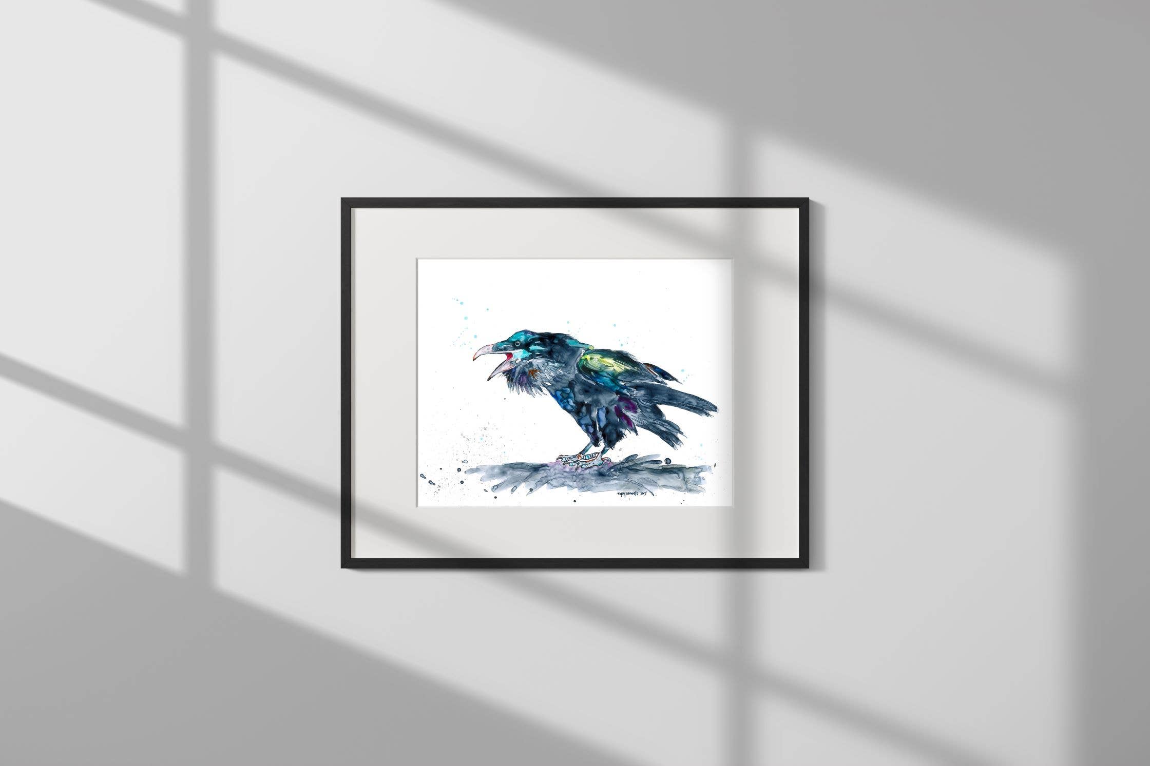nguyen musto artworks - Wholesale Art Print - Print - Profile of a Raven