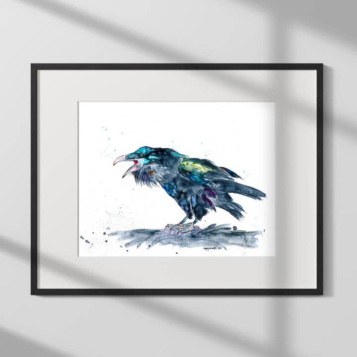 Imprimer - Profil d'un corbeau pour la vente par nguyen musto artworks