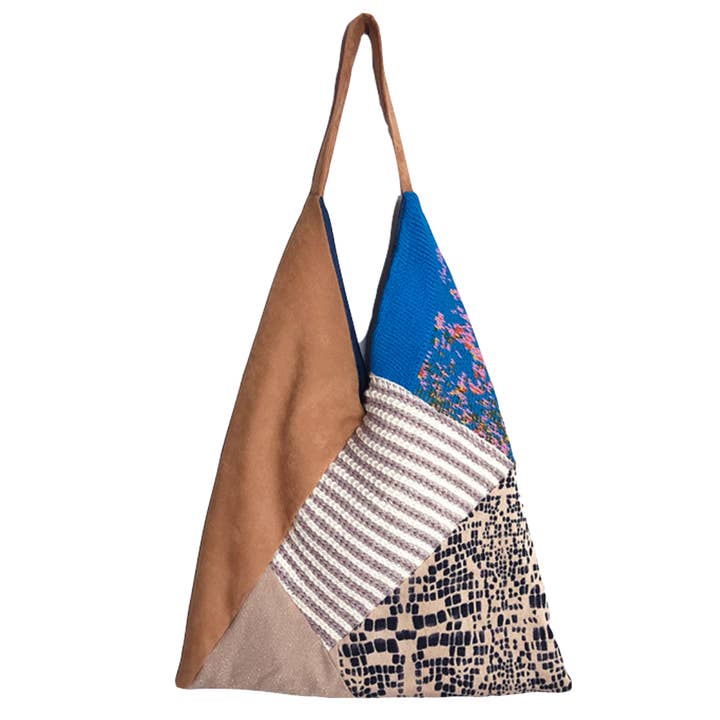 Hallie Upcycled Tote for wholesale by AT THE VENUE