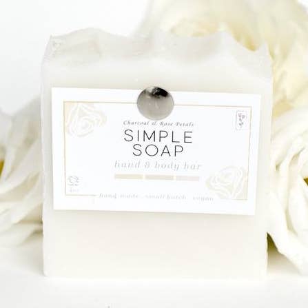 Simple Soap for wholesale by Charcoal & Rose Petals