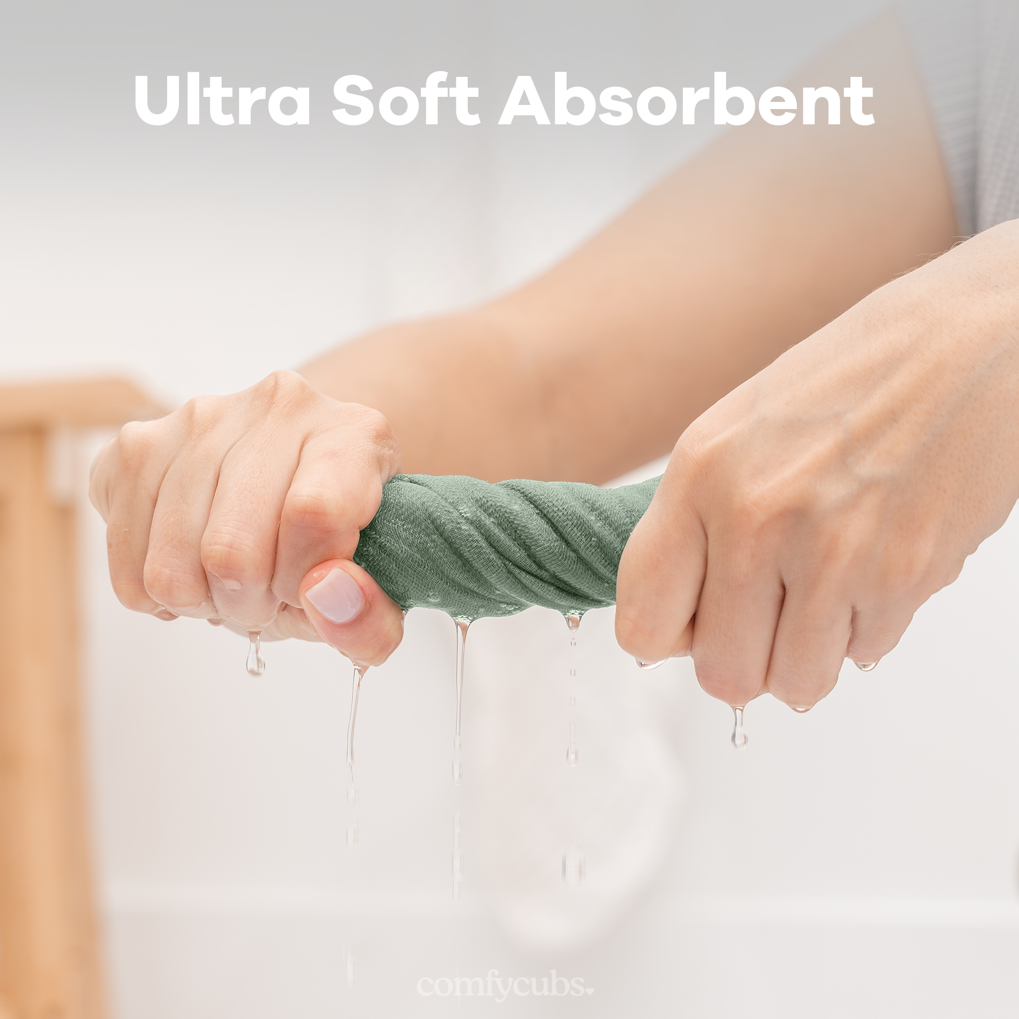 Comfy Cubs – wholesale Wash cloth – Child & baby – Muslin Baby Washcloths, Soft 10"x10" Cotton by Comfy Cubs37