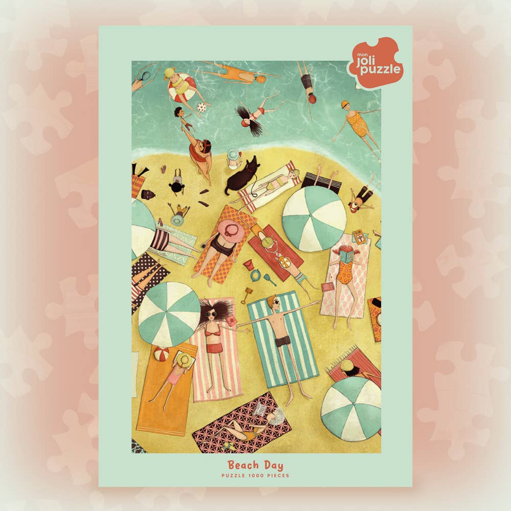 Mon Joli Puzzle – wholesale Puzzle – Adult – Beach Day Puzzle — My Pretty Puzzle — 1000 pieces4