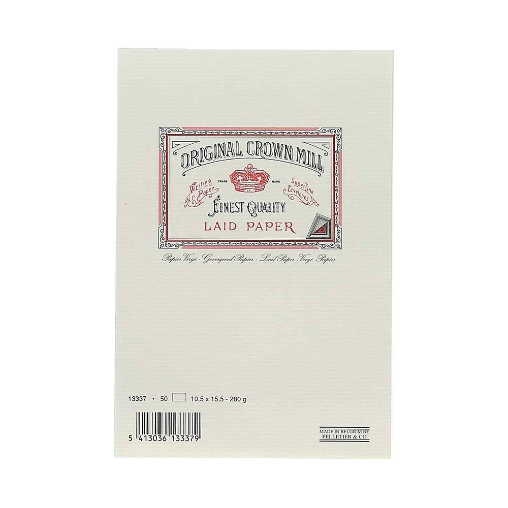 Royal Posthumus – wholesale Stationery/notecard set – Crown Mill | 50 cards | vergé | 10.5 x 15.5 cm | 5 colors3