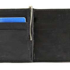 Lambskin Z Money Clip Wallet for wholesale by Leather Impressions Inc