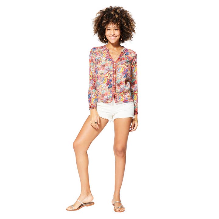 Klassisk långärmad sommartopp från Aller Simplement för wholesale av Aller Simplement