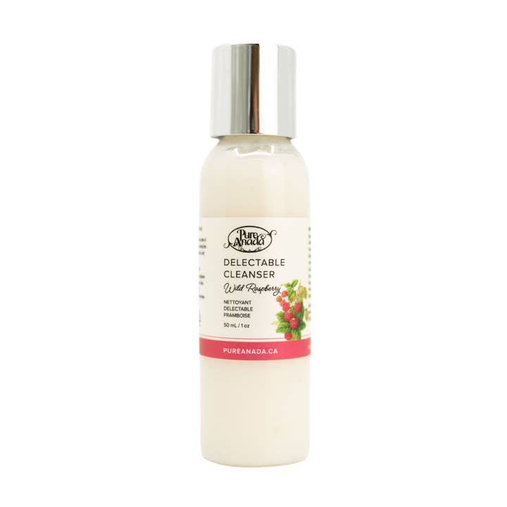 Delectable Cleanser - Wild Raspberry - (Travel Size) for wholesale by Pure Anada Natural Cosmetics