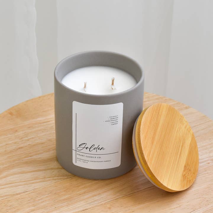 Chari Candle Co. - Wholesale Jar/Filled Candle - Golden3