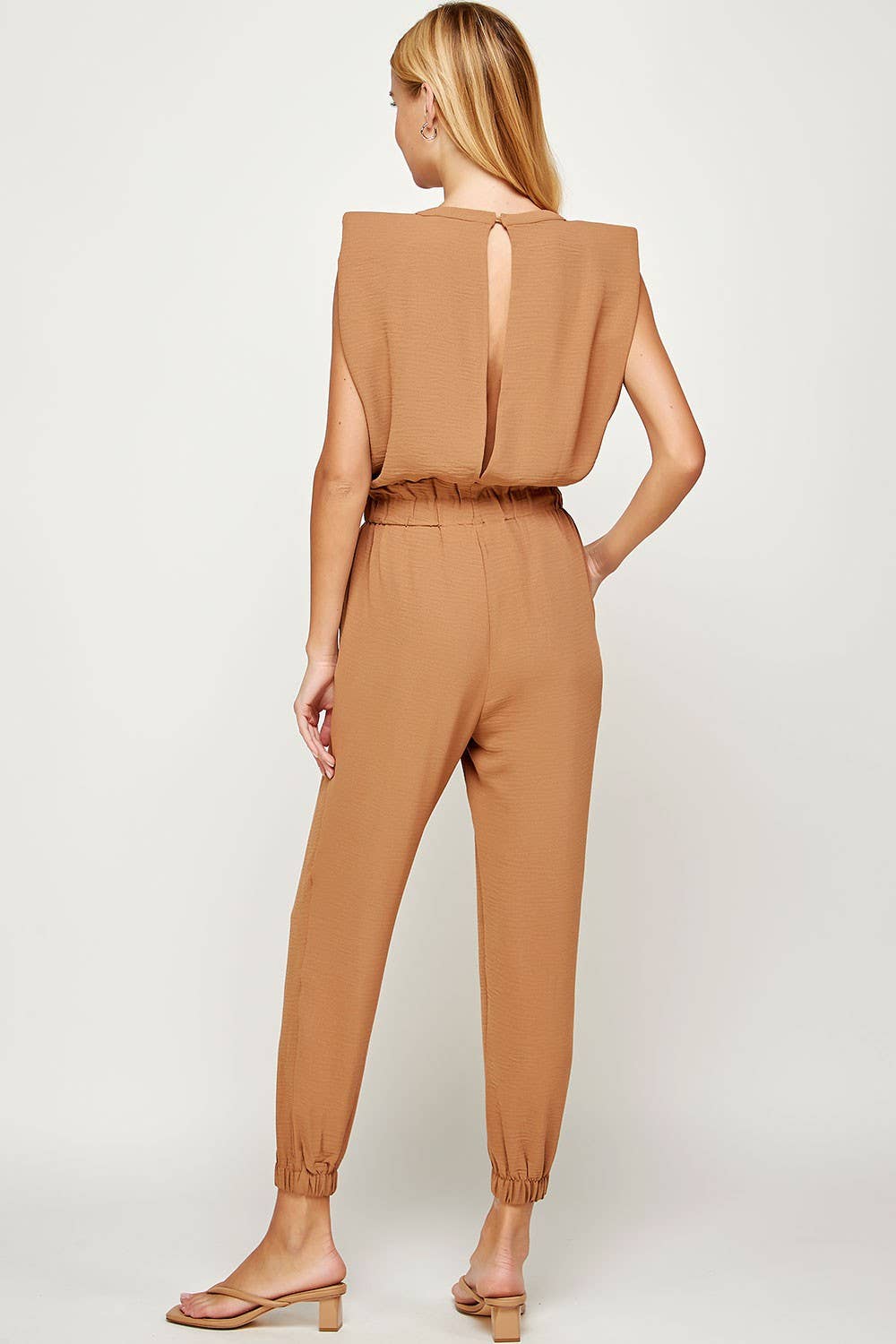 Strut & Bolt – wholesale Jumpsuit – Women's – Shoulder Muscle Padded Sleeveless Jogging Jumpsuit16