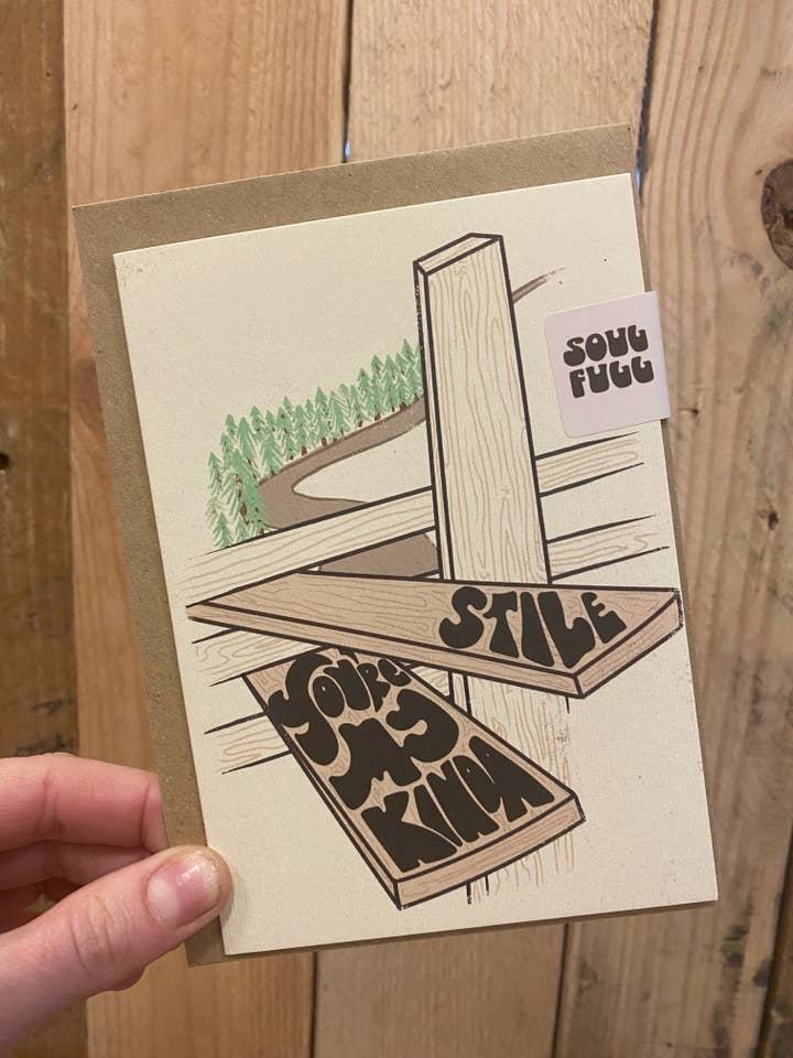 „You're My Kinda Stile“ udendørs eventyr lykønskningskort for engroshandel hos SOULFULL