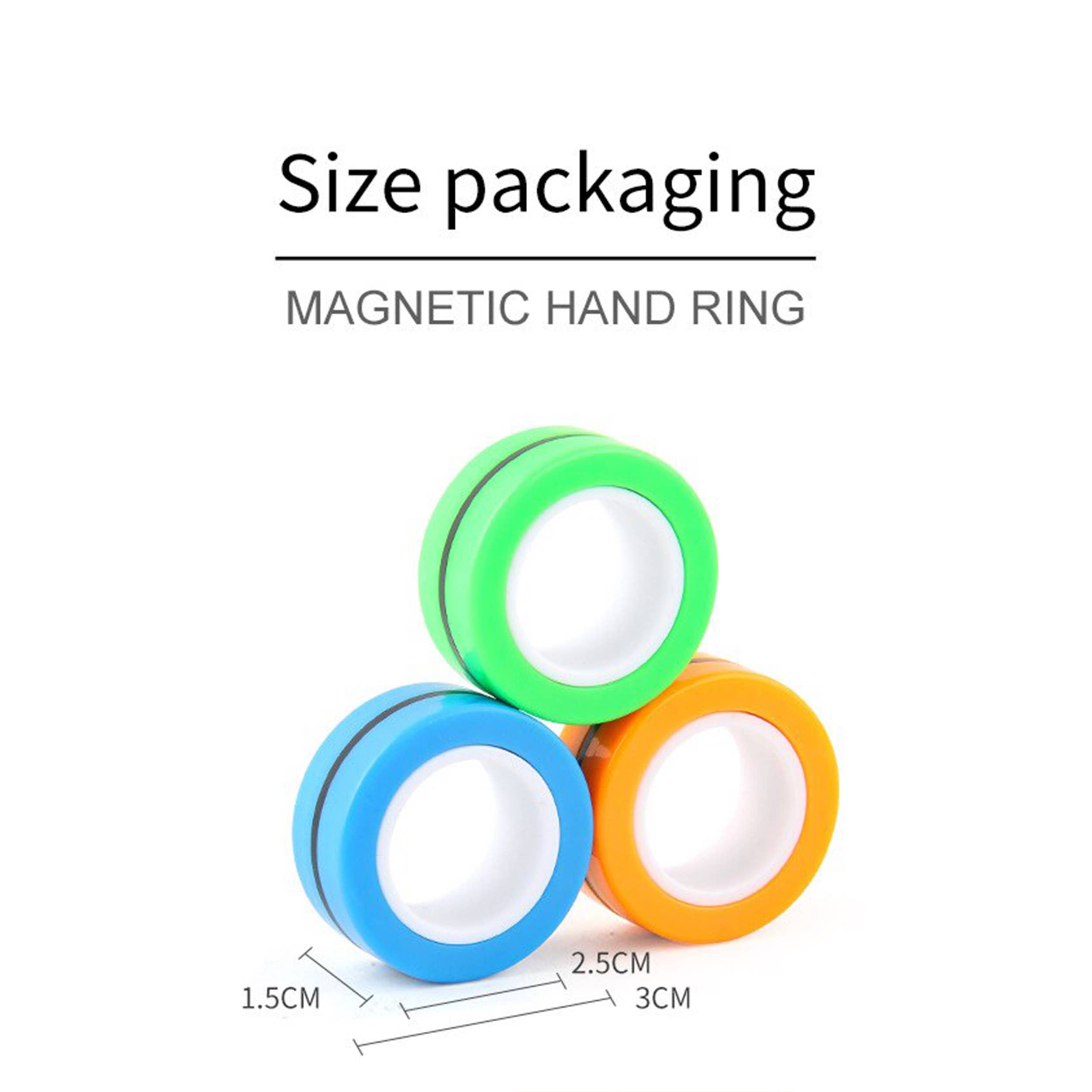 JSBlueRidge Toys - Wholesale Fidget Toy - Kids - Magnetic Spinner Finger Ring Fidget Kids Toy5