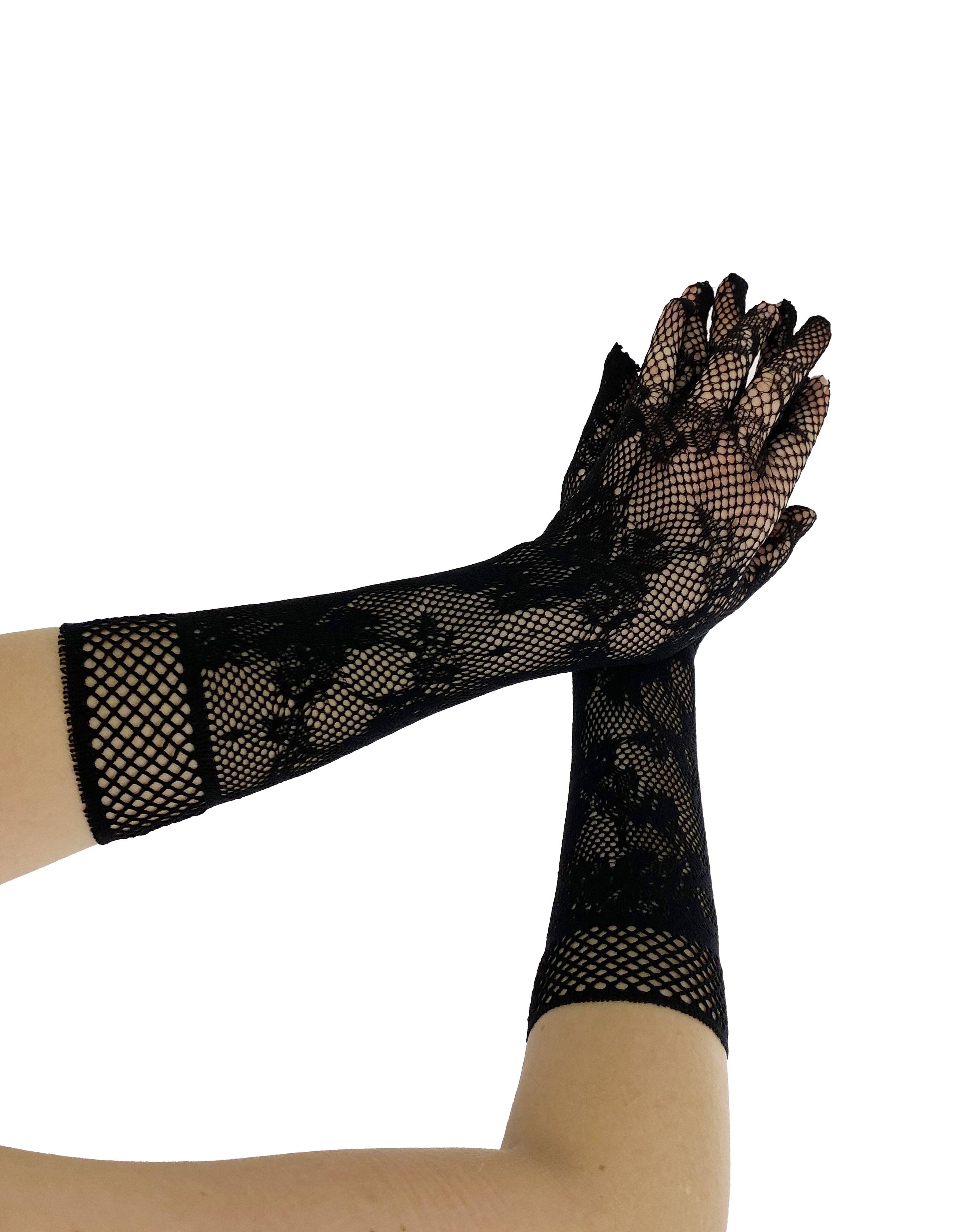 Pamela Mann - Wholesale Gloves - Women's - Fishnet Floral Gloves3