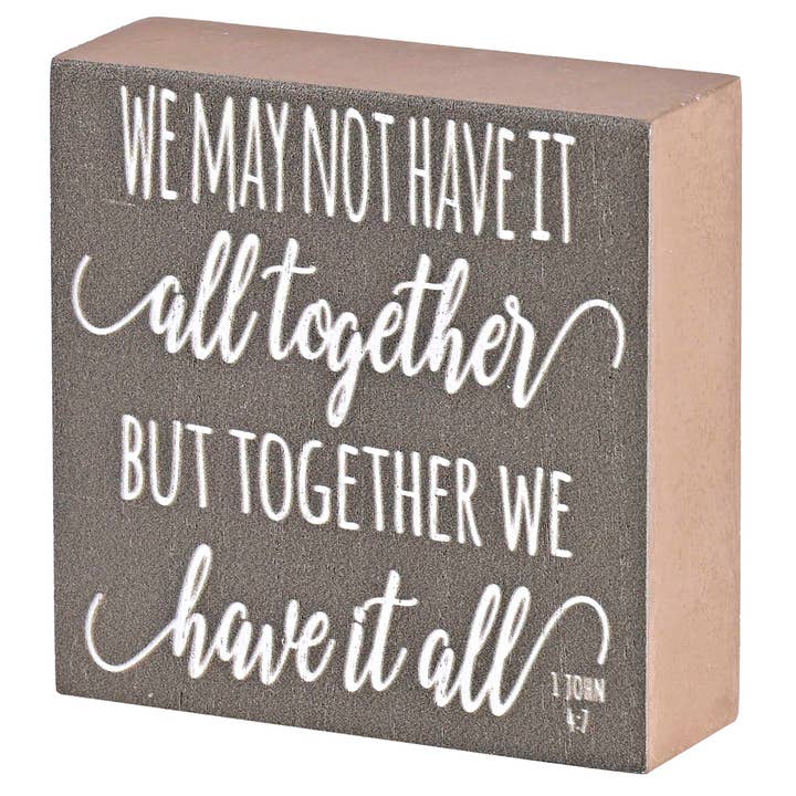 Tabletop Plaque Together We Have It All for wholesale by Dicksons
