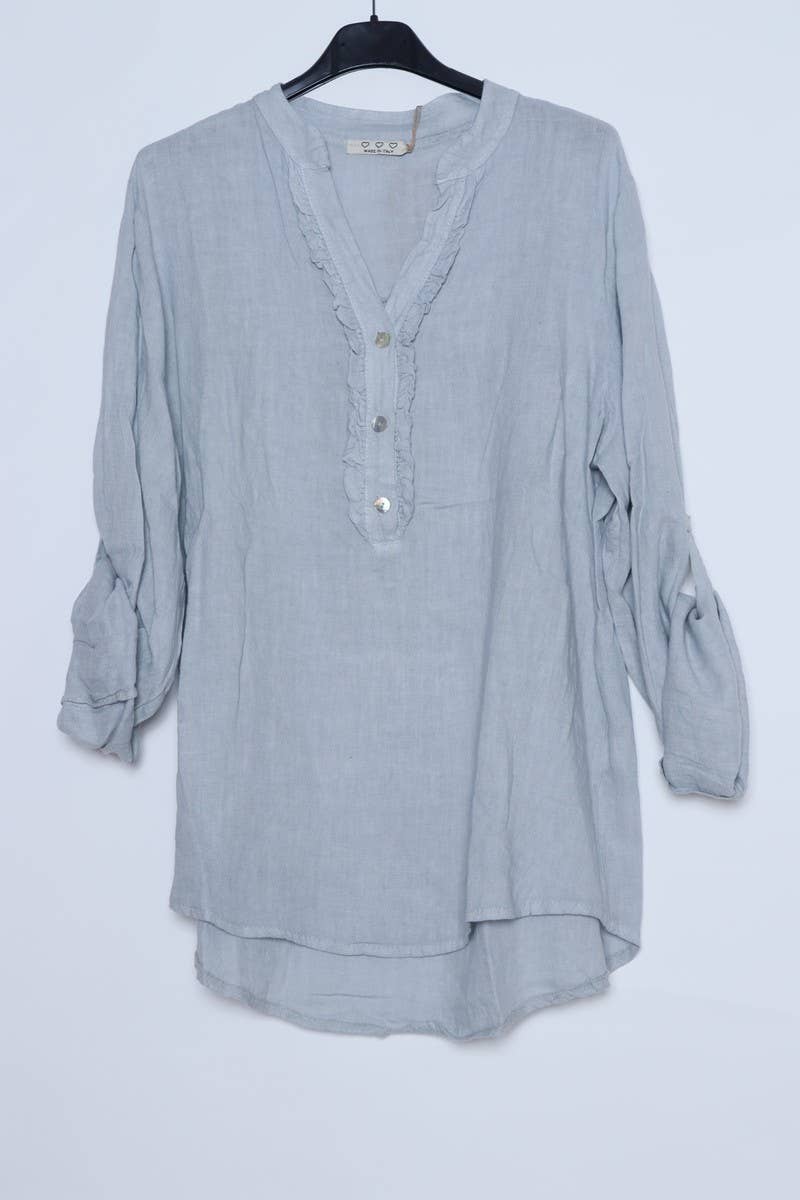 LÉA & LUC – wholesale Blus - Dam – Blus i 100 % linne REF. 66494