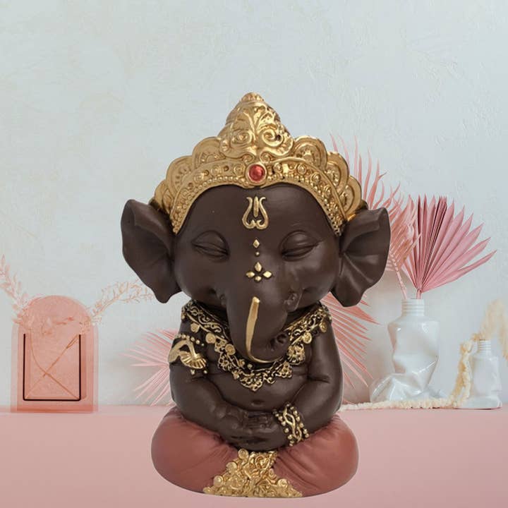 Ganesh-beeldje 2 - Zen-decoratie en spirituele sfeer voor wholesale door Zen'Arome