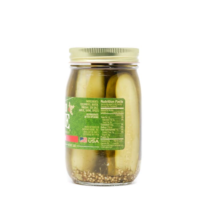 Backyard Brine - Wholesale Pickled Vegetables - Holiday Thyme - Garlic and Herb Pickles, 16 oz3