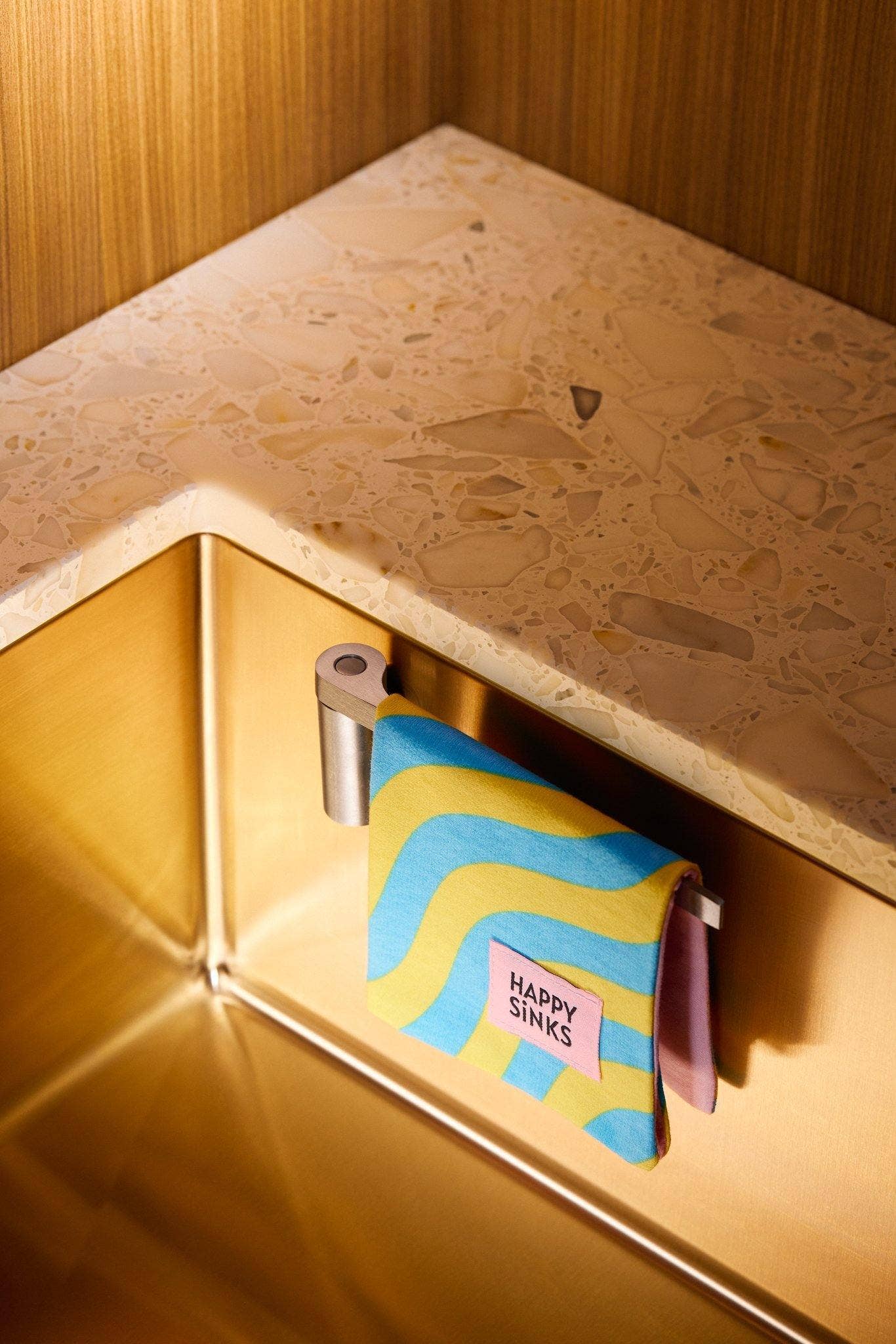 HAPPY SiNKS - Vente Rangements/organisateurs de cuisine - Porte-essuie-vaisselle magnétique en acier1