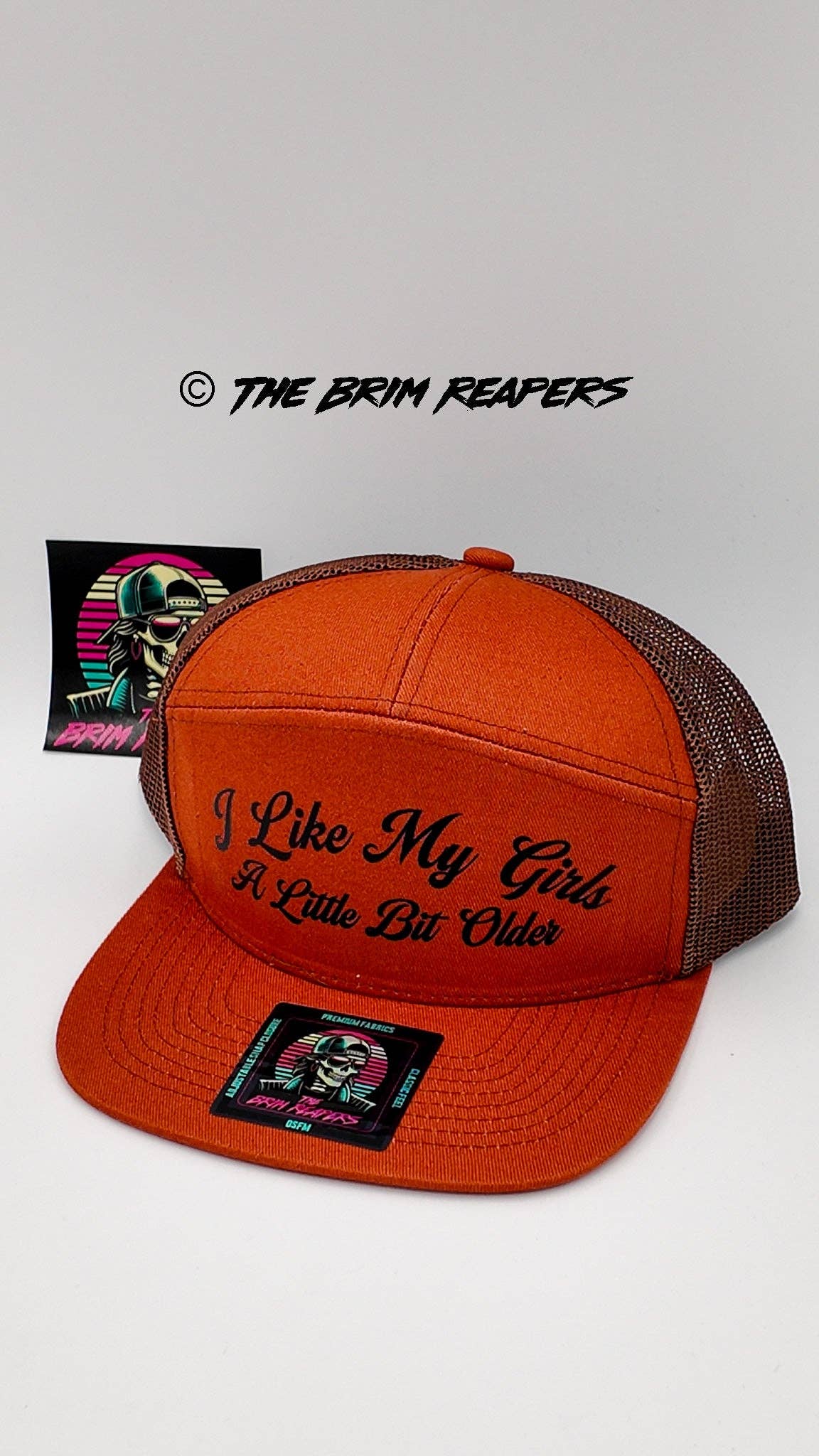 The Brim Reapers – Engroshandel Trucker hat - Herre – Jeg kan godt lide mine piger en smule ældre hat12