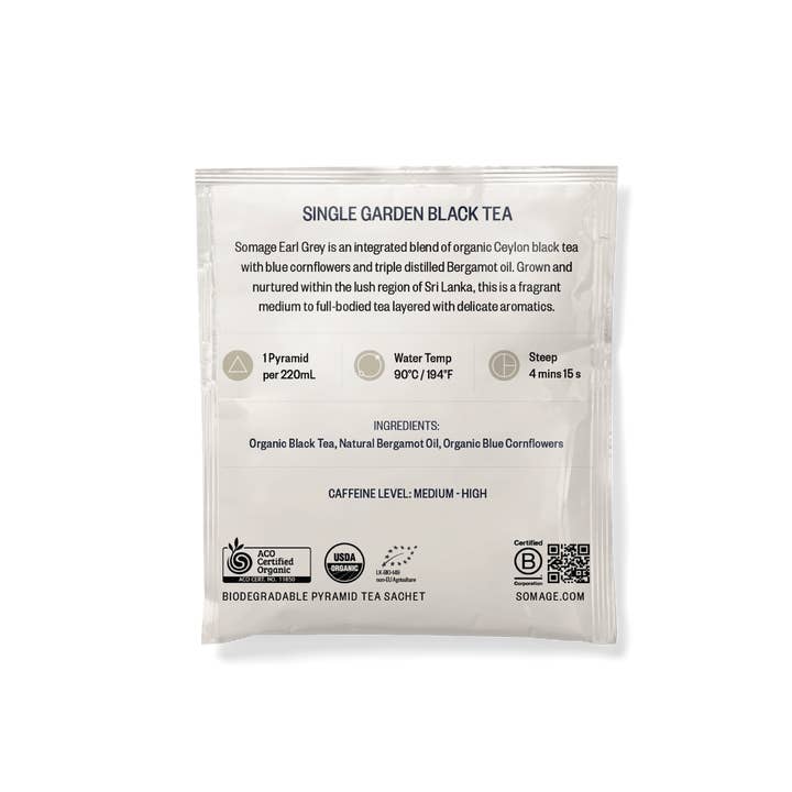 Somage - Wholesale Tea bags - Earl Grey Pyramid Sachet1