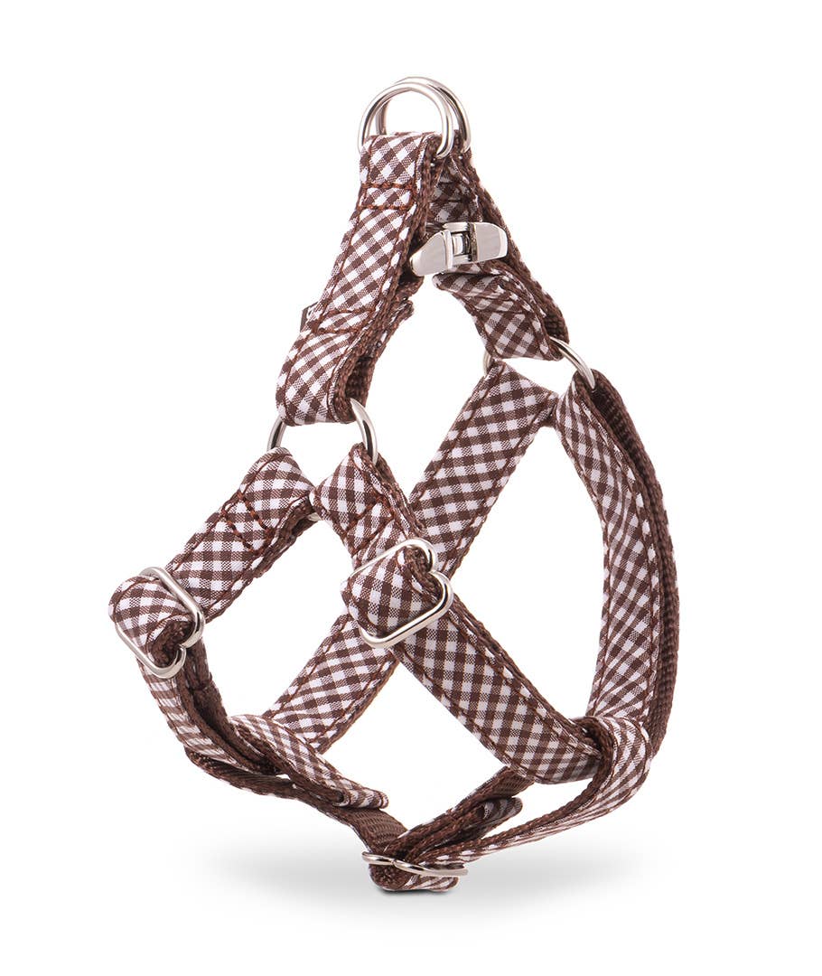 Brown Textura Viladrau dog harness for wholesale on Faire0