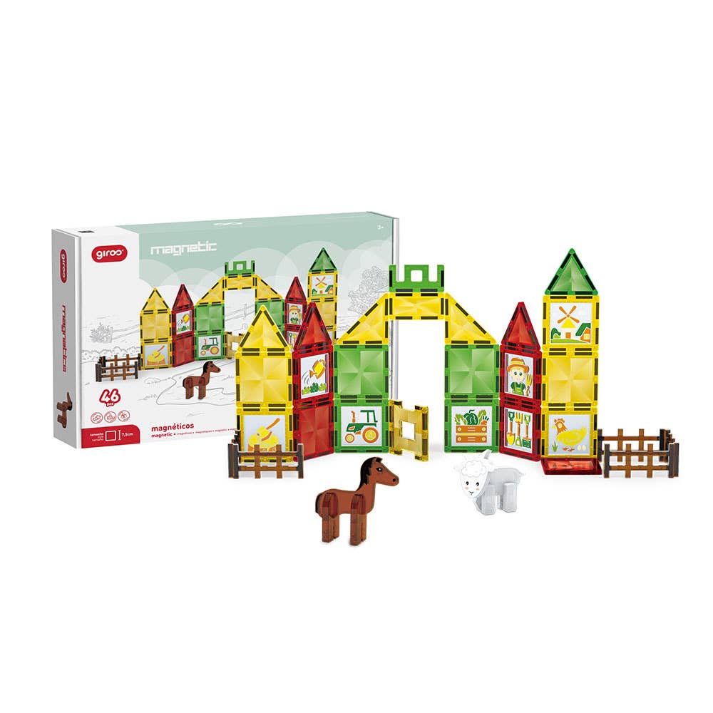 AJ Aguiar - Wholesale Toy Set - Kids - Magnetic Game The Farm 46 Pcs With 6 Markers1