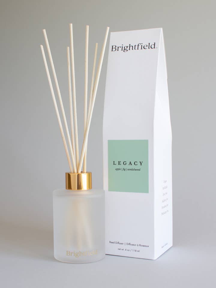 Legacy Non-Toxic Sustainable Natural Scented Reed Diffuser for wholesale by Brightfield