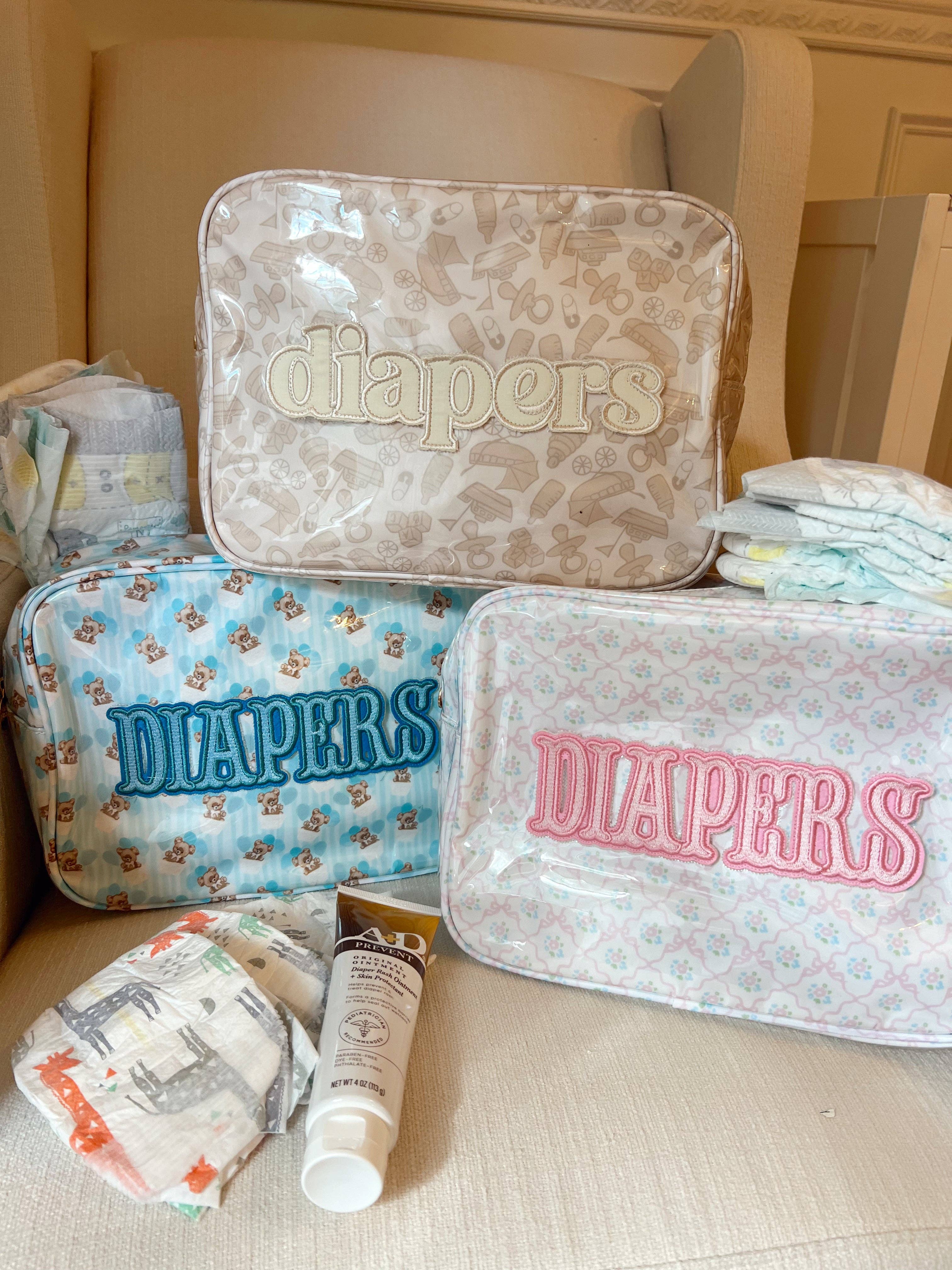 KENZKUSTOMZ - Wholesale Diaper Caddy - Baby - Diapers XL - Clear Coat Bag15