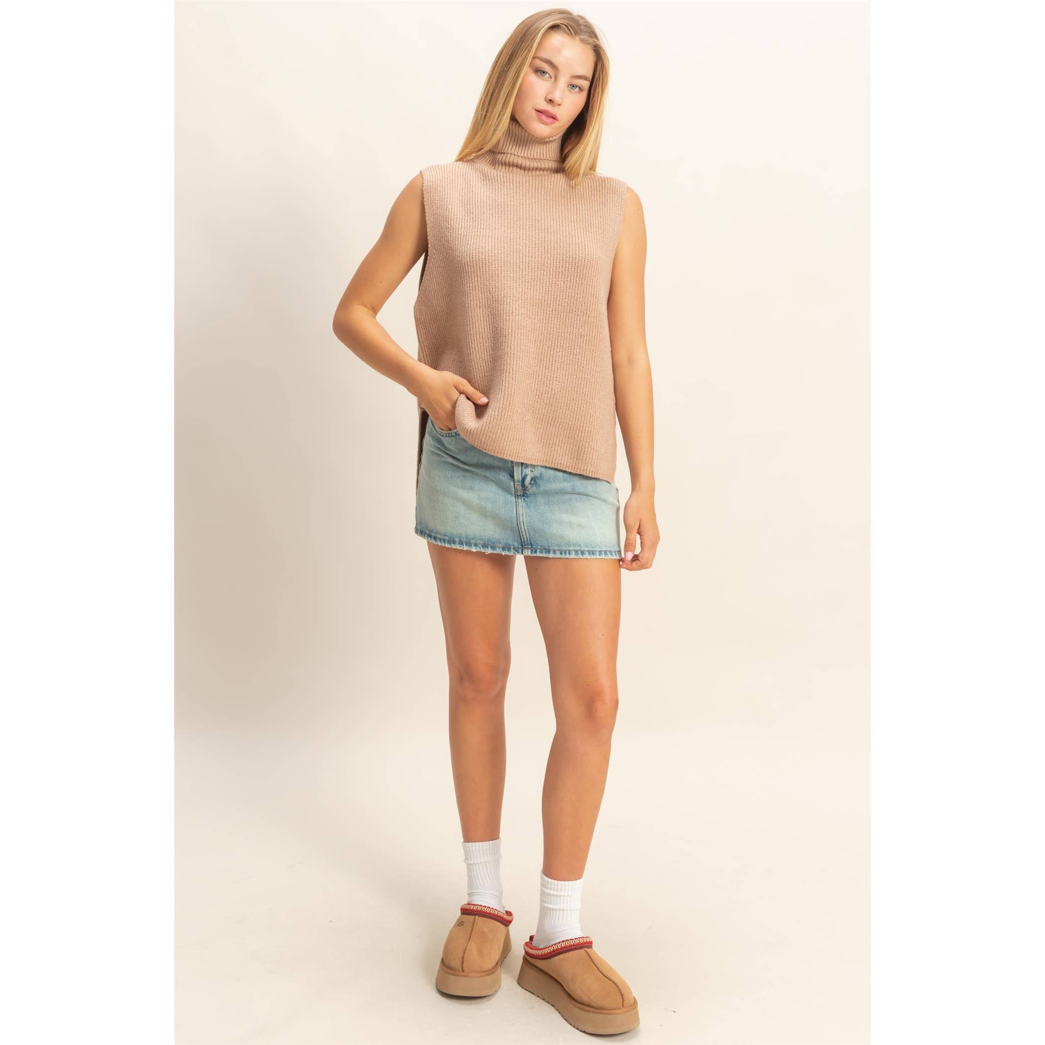 HYFVE – Großhandel Pullunder – Damen – Ärmelloser Rollkragenpullover-Weste15