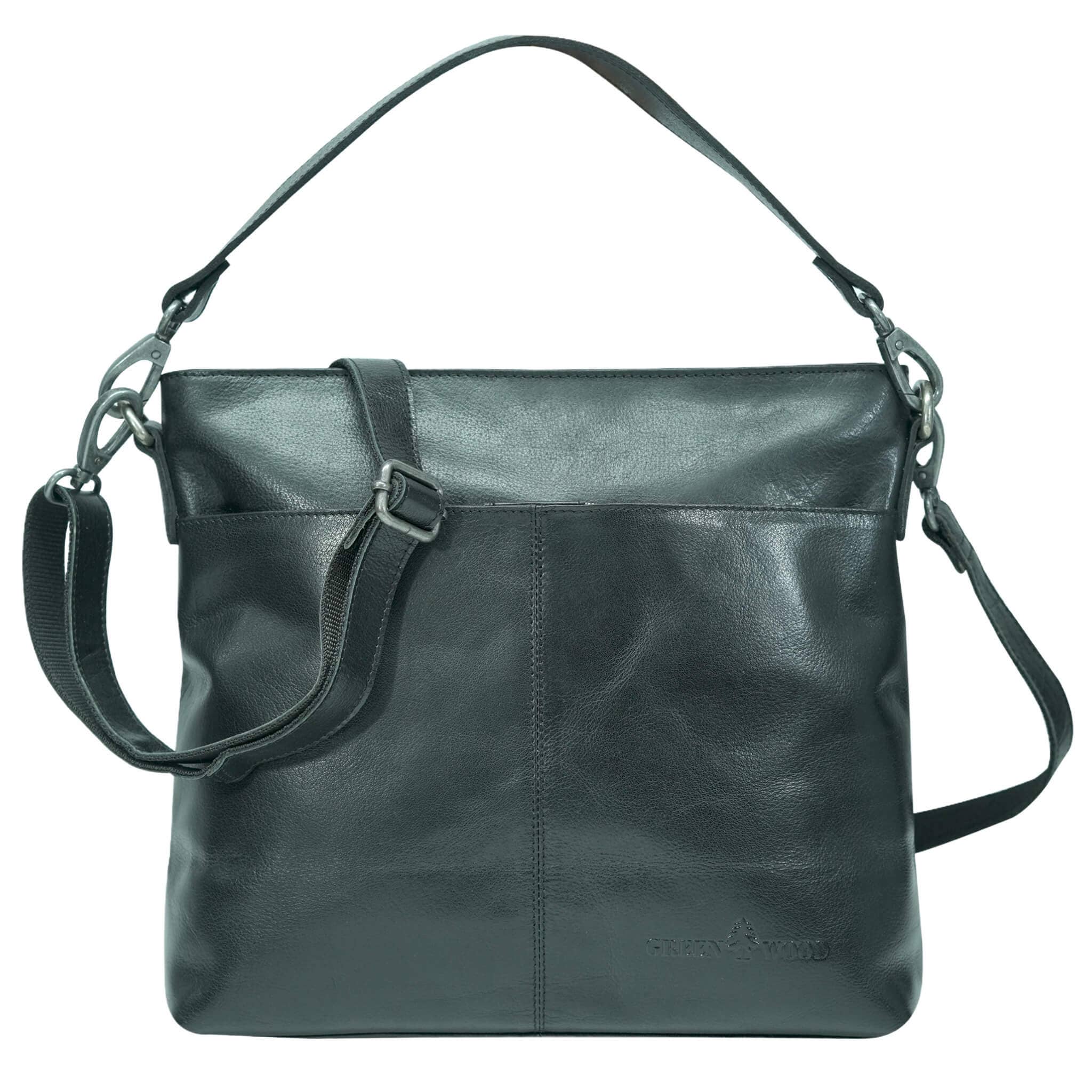 Greenwood - Vente Sac porté épaule – femme - Sac à main Lisa en cuir avec bandoulières interchangeables15