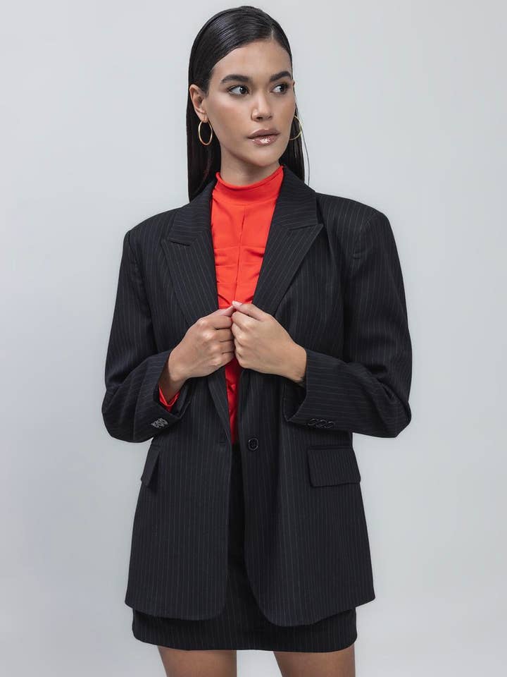 19315 - Power Dressing: Black Blazer for Confident Women for wholesale by BSL