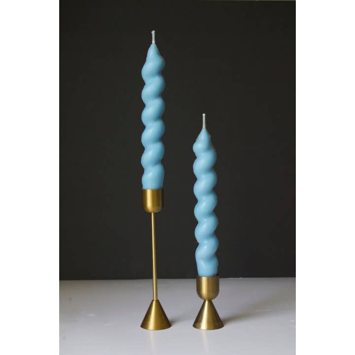 MarneyAsh - Wholesale Tapered Candle/Candlestick - Swirl Taper Candle Set, 2pc Twisted Candlesticks, Home Decor