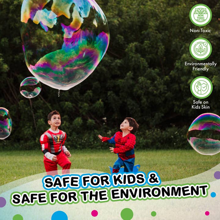 South Beach Bubbles - Wholesale Bubble Wand - Kids - WOWmazingâ„¢ Giant Bubble Powder Kit: Makes 3 Gallons!
