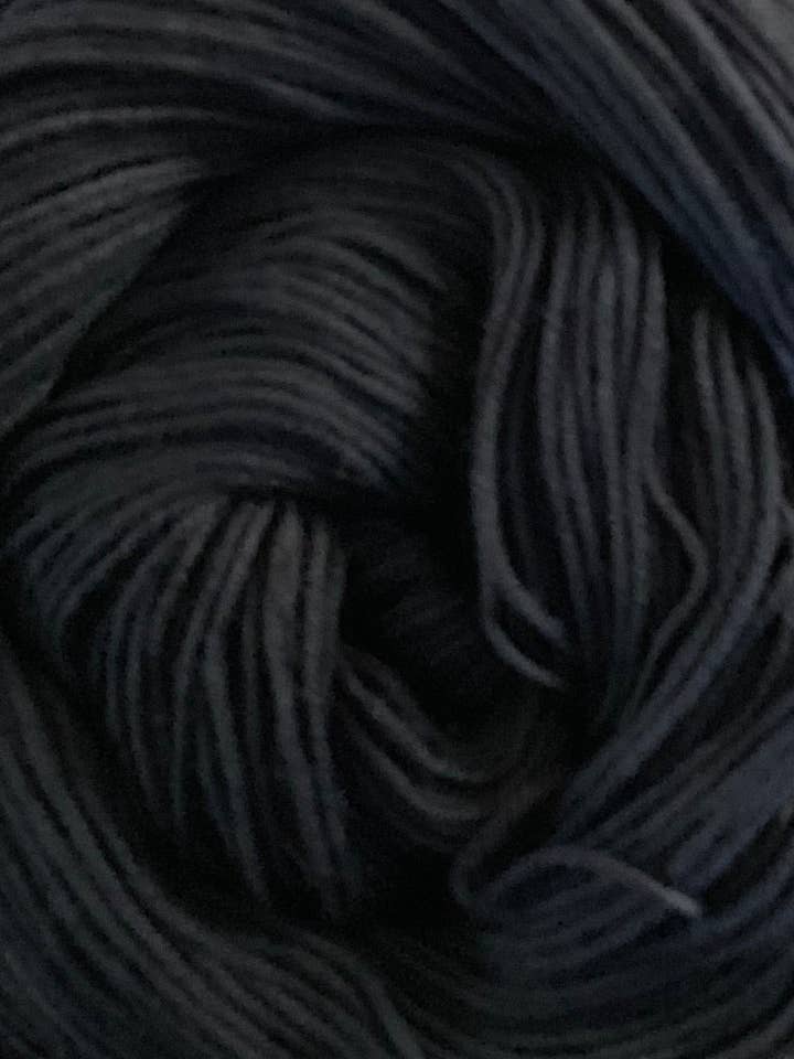 Basic Black- Essential DK for wholesale by Black Cat Fibers