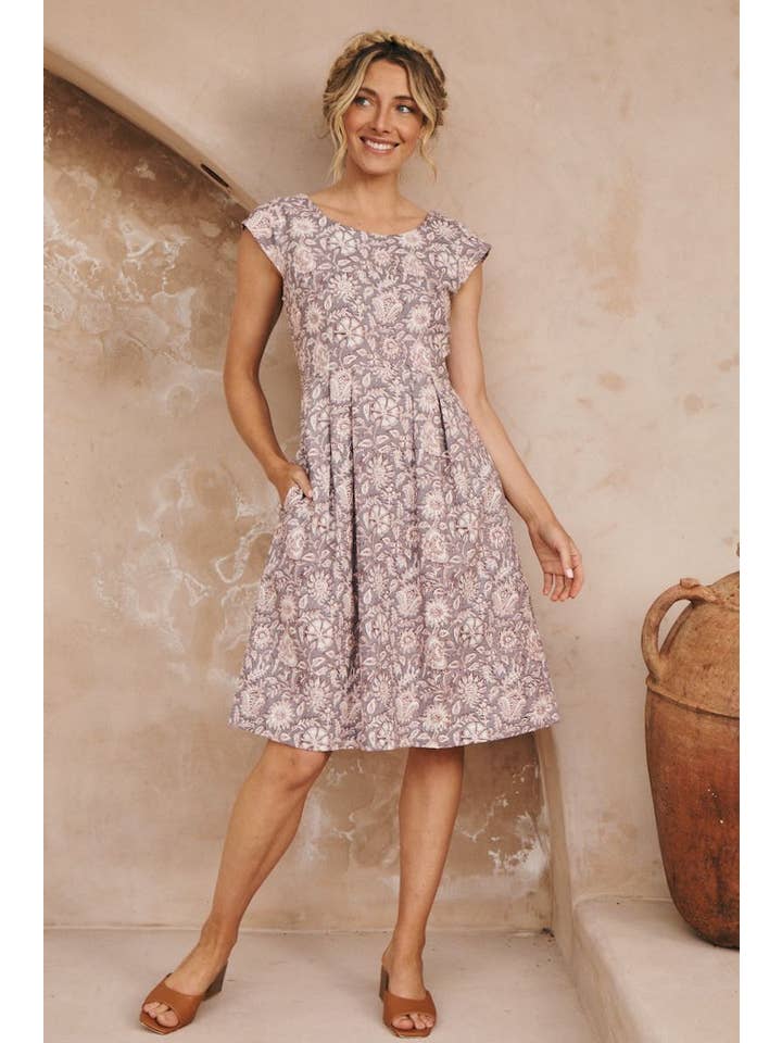 Kalina Dress - Viola for wholesale on Faire2