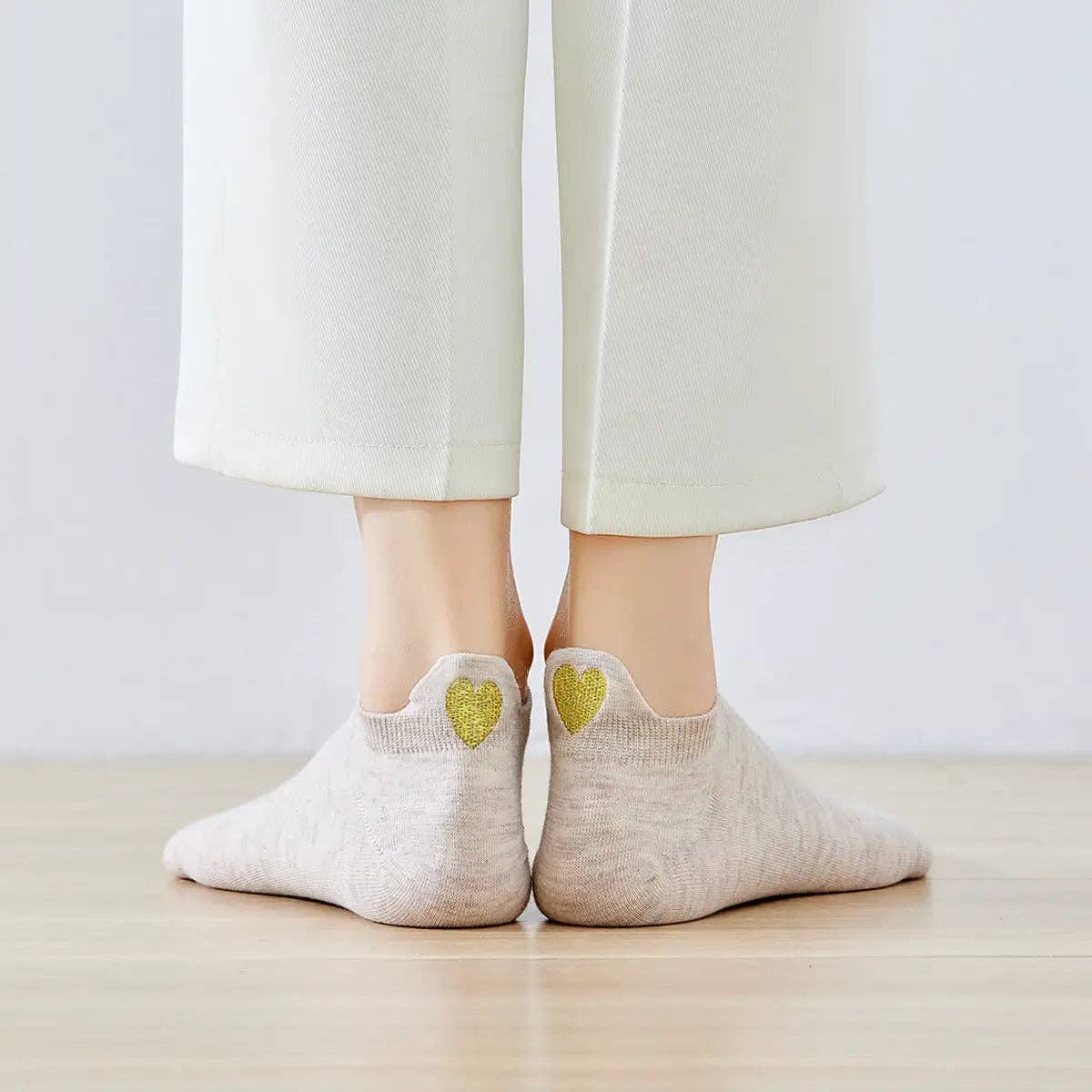 Tites Chaussettes - Vendita all'ingrosso Calzini - Donna - Calzini Linguetta Cuore Dorato Donna I 35-411