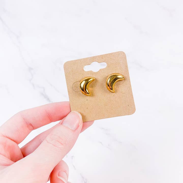 Peachpot Ceramics - Venta al por mayor Pendientes de botón/aretes de poste - Pendientes celestiales de porcelana