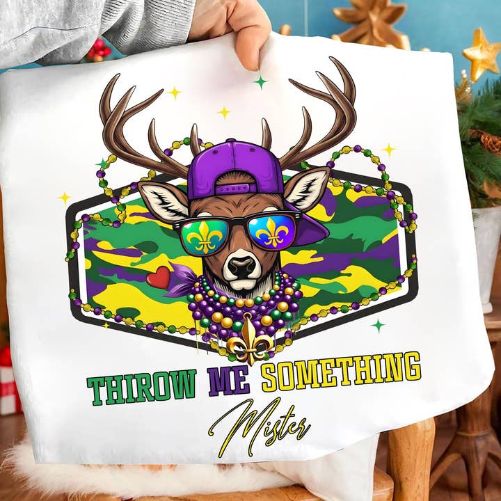 Mardi Gras Buck Shirt, Deer Hunting Sweater for wholesale by DLT Ecommerce